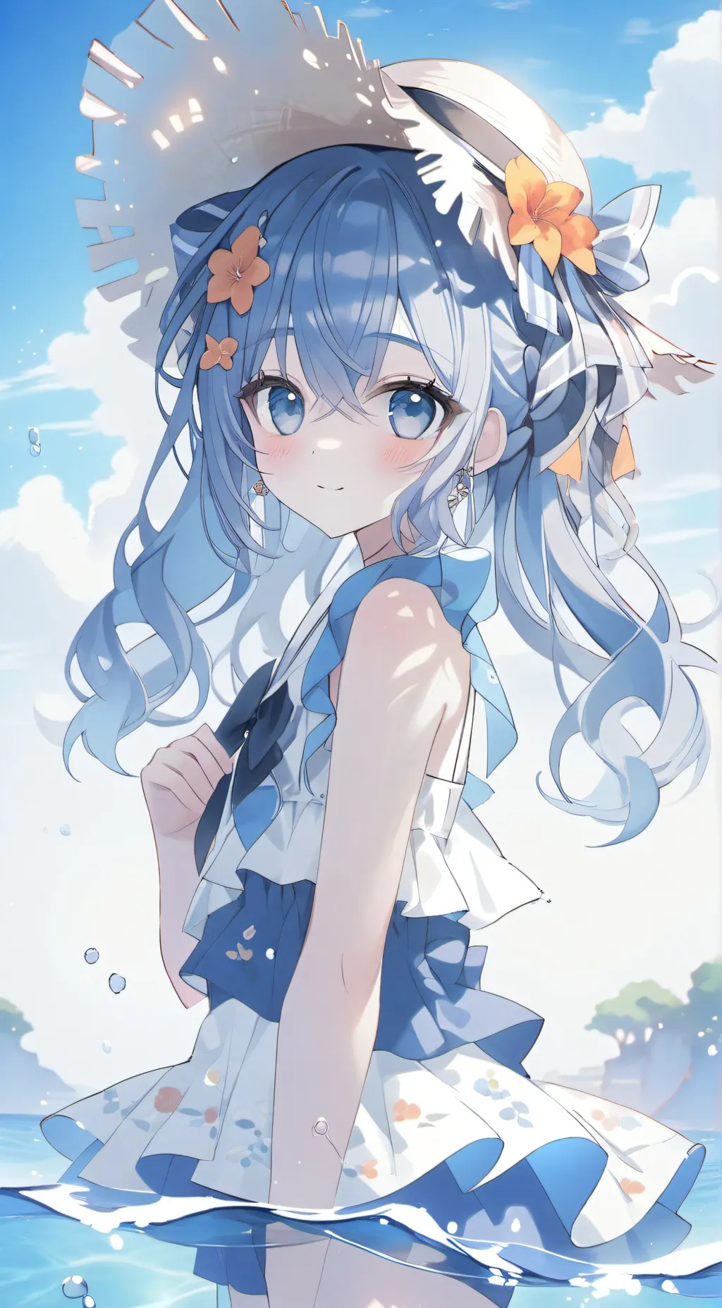 ai character: Atlantic blue background