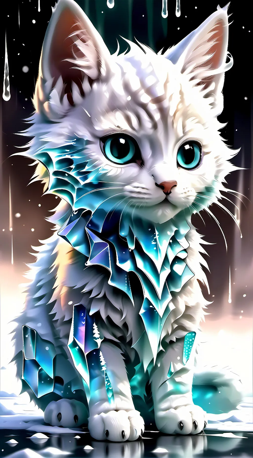 ai character: ice virus background