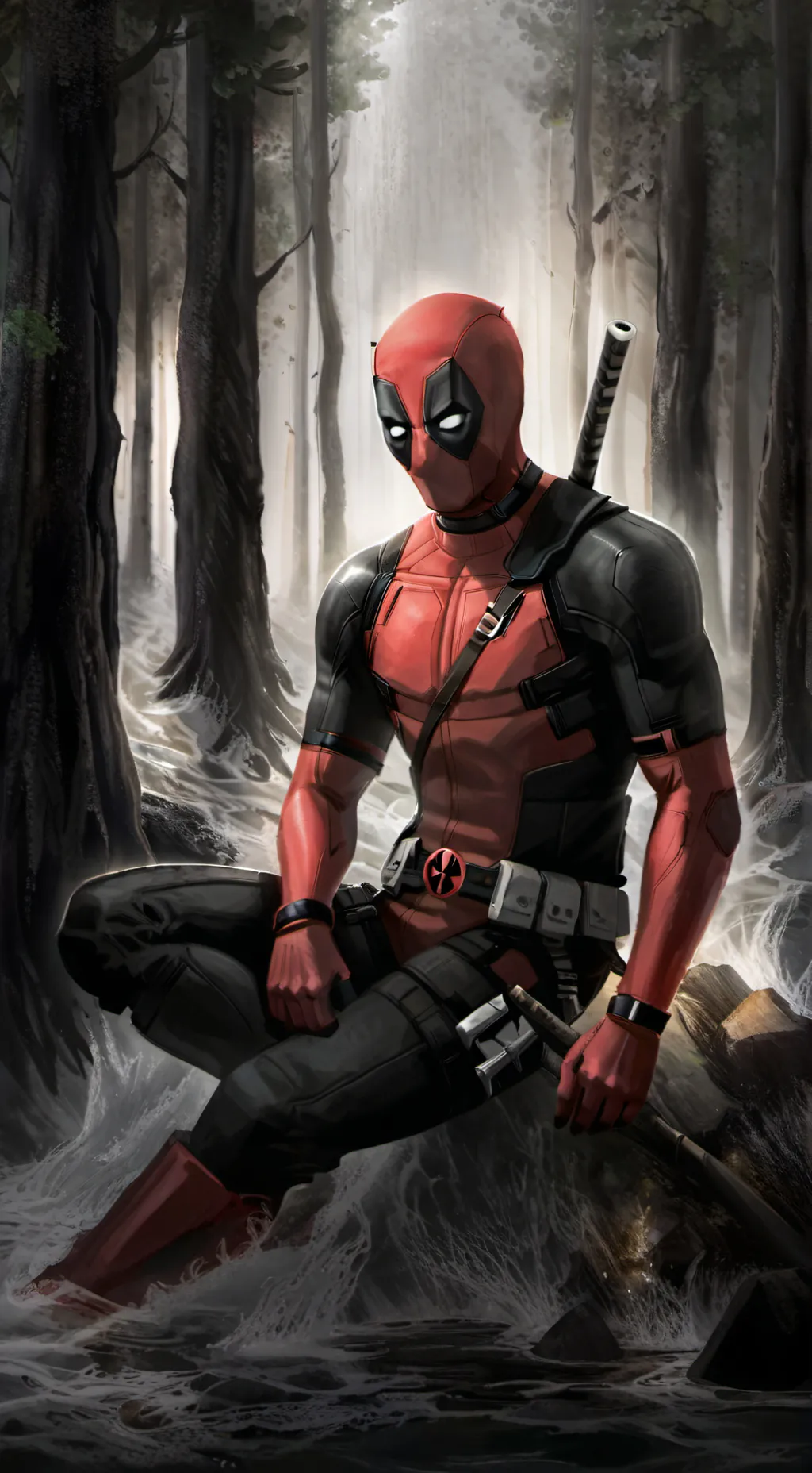 ai character: Deadpool  background
