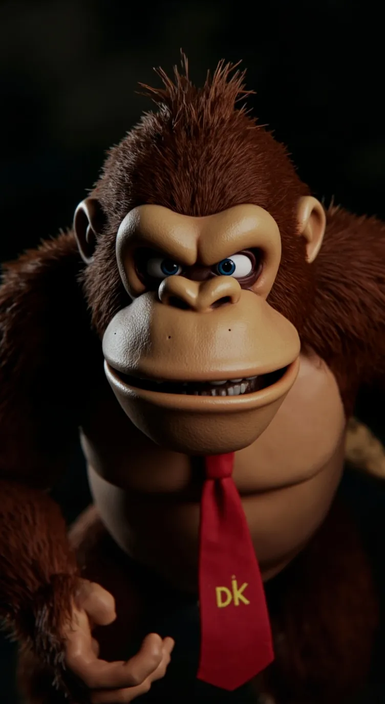 ai character: Donkey Kong  background