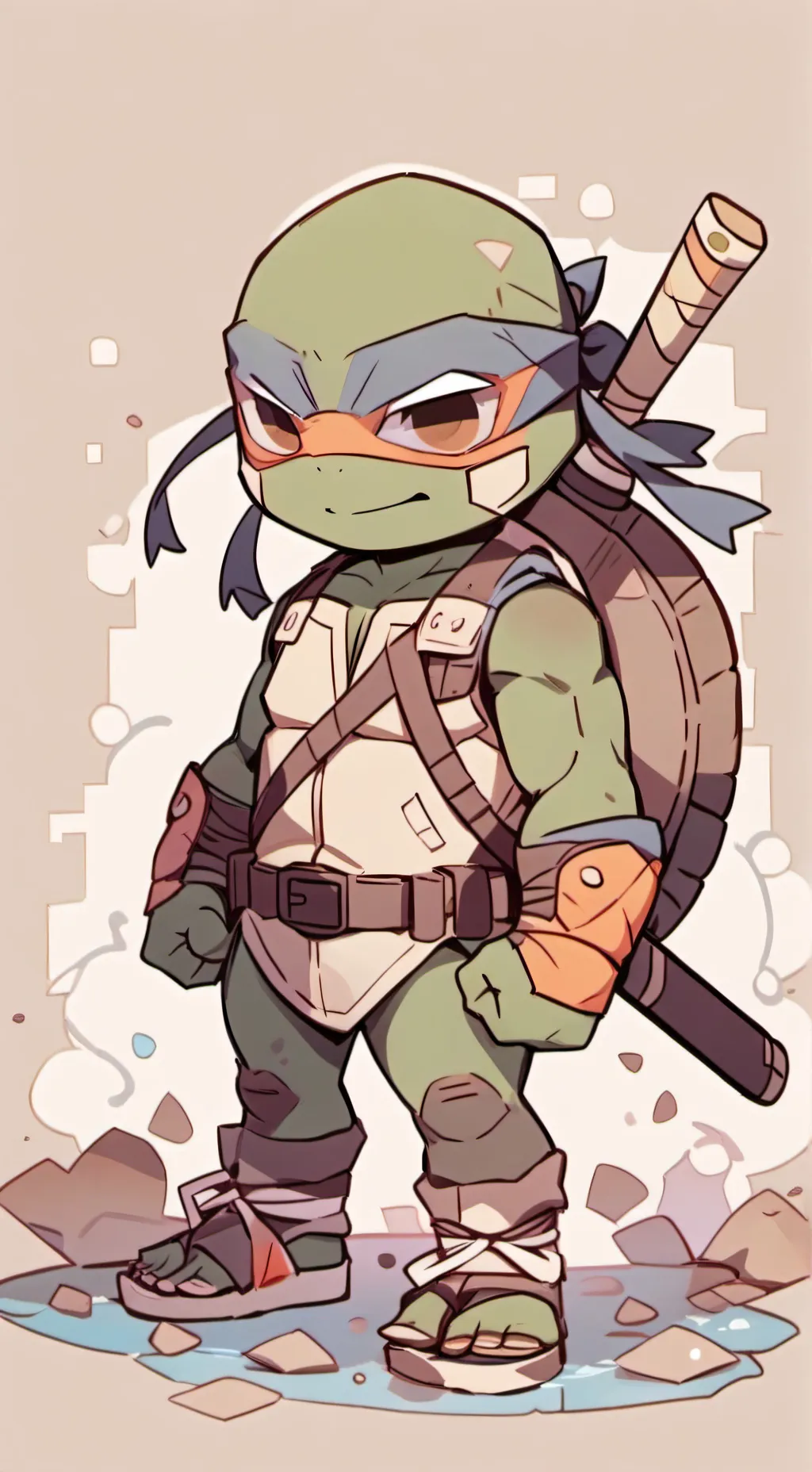ai character: tmnt rise fight background