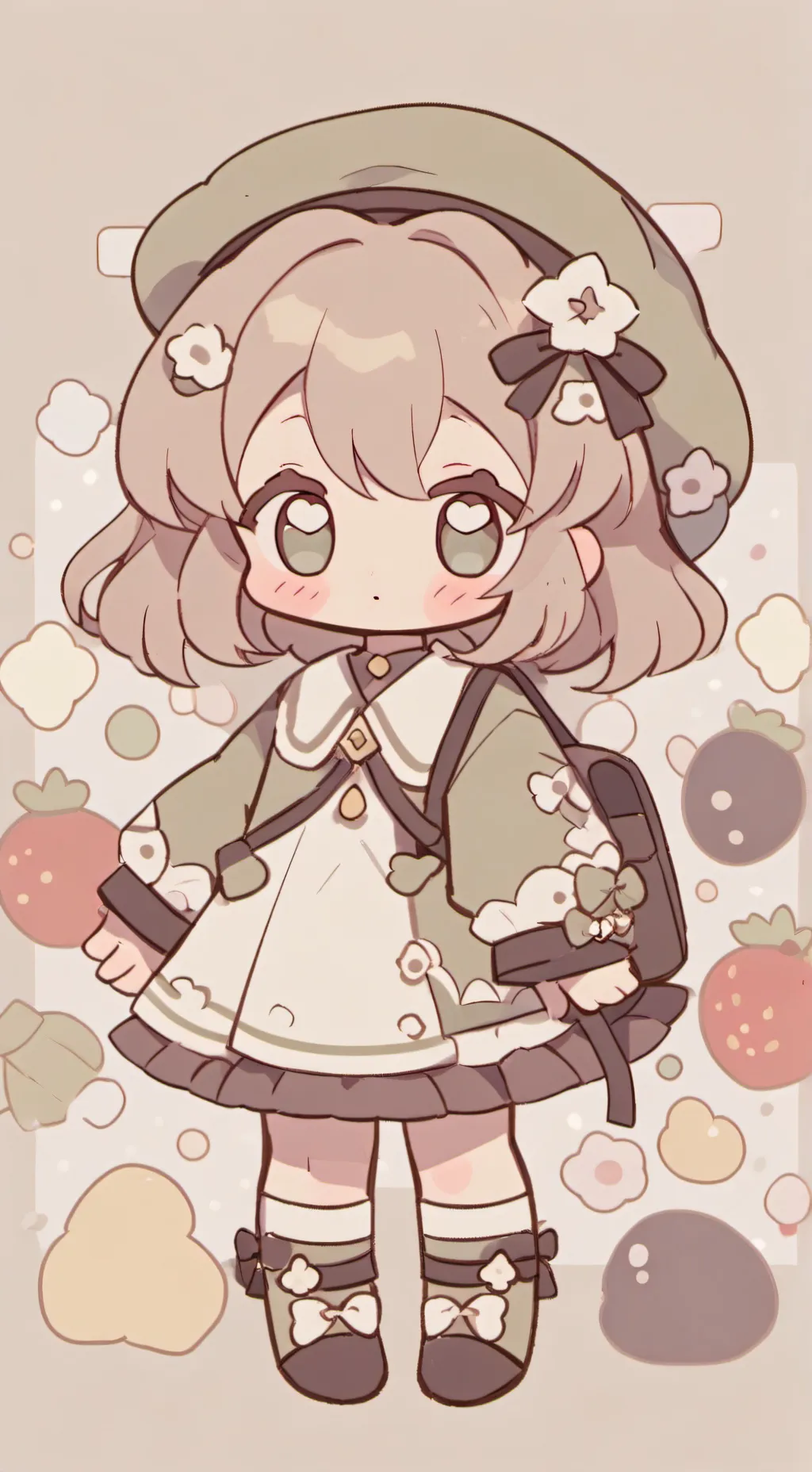 ai character: baby girl  background