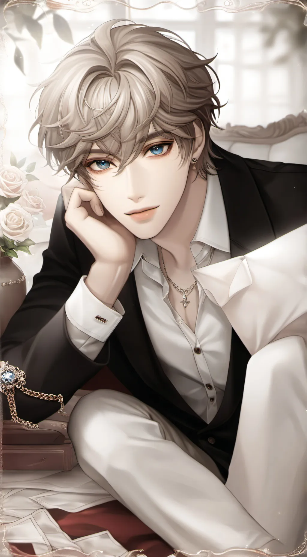 ai character: Adrian  background