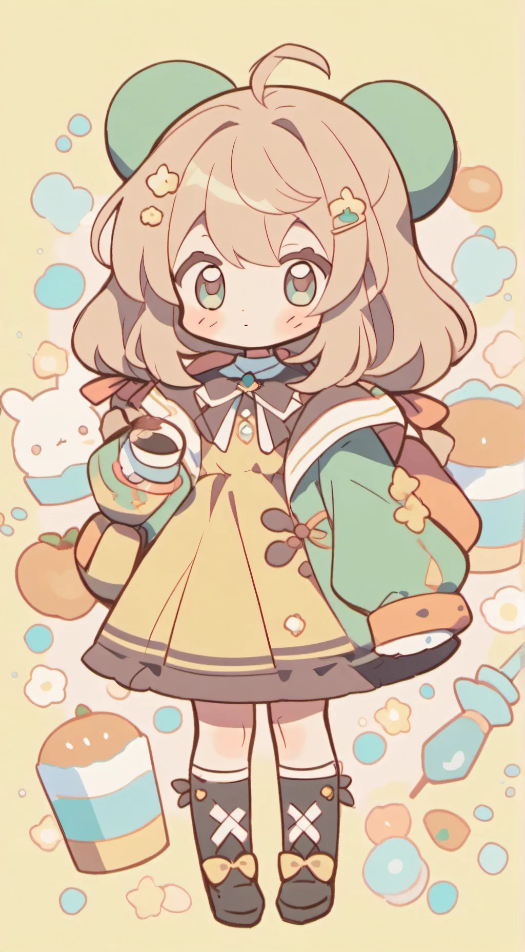 ai character: neko girl (story) background