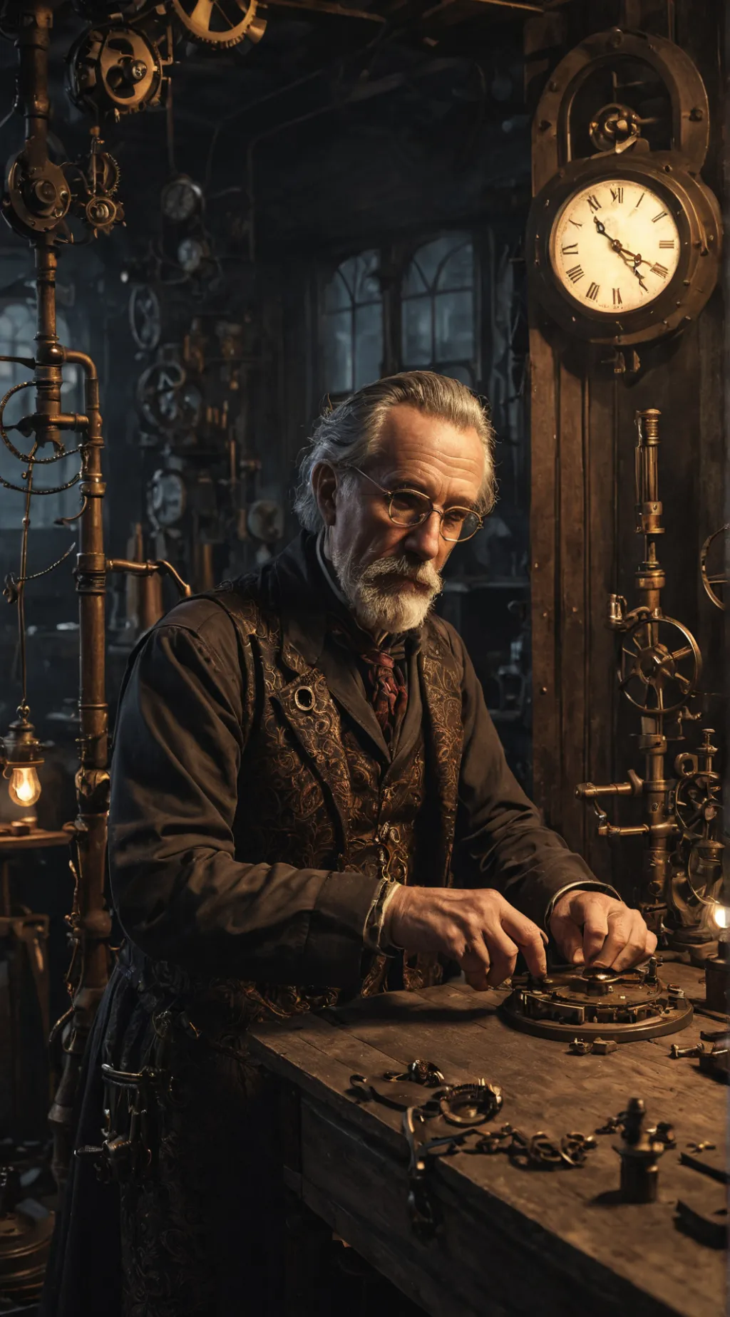 ai character: Arthur McFarlaine  background