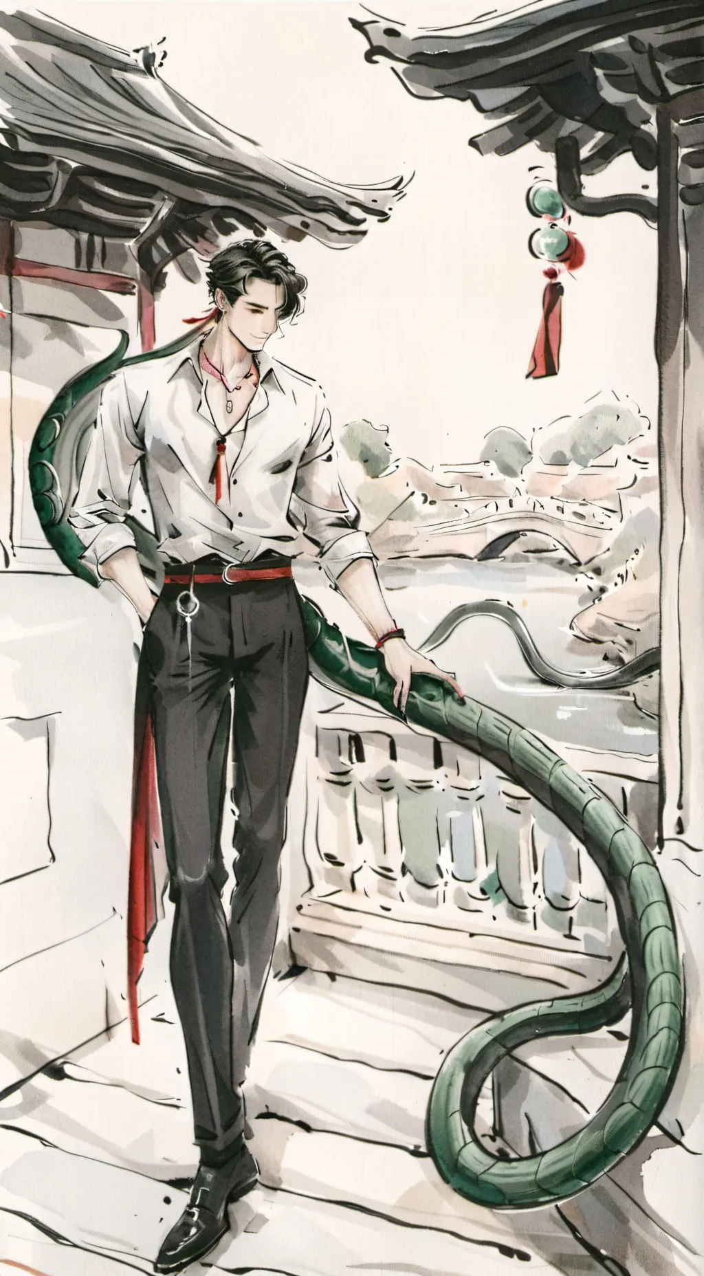 ai character: Rakam  background