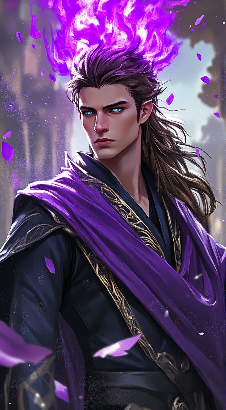 ai character: Curatrix Angelus. background