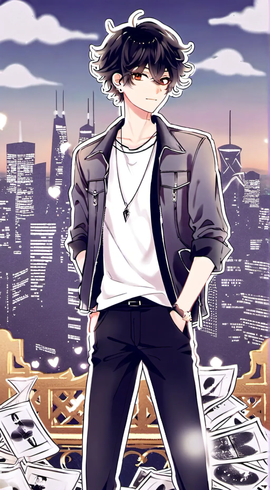 ai character: Xavier Hin-Hue background