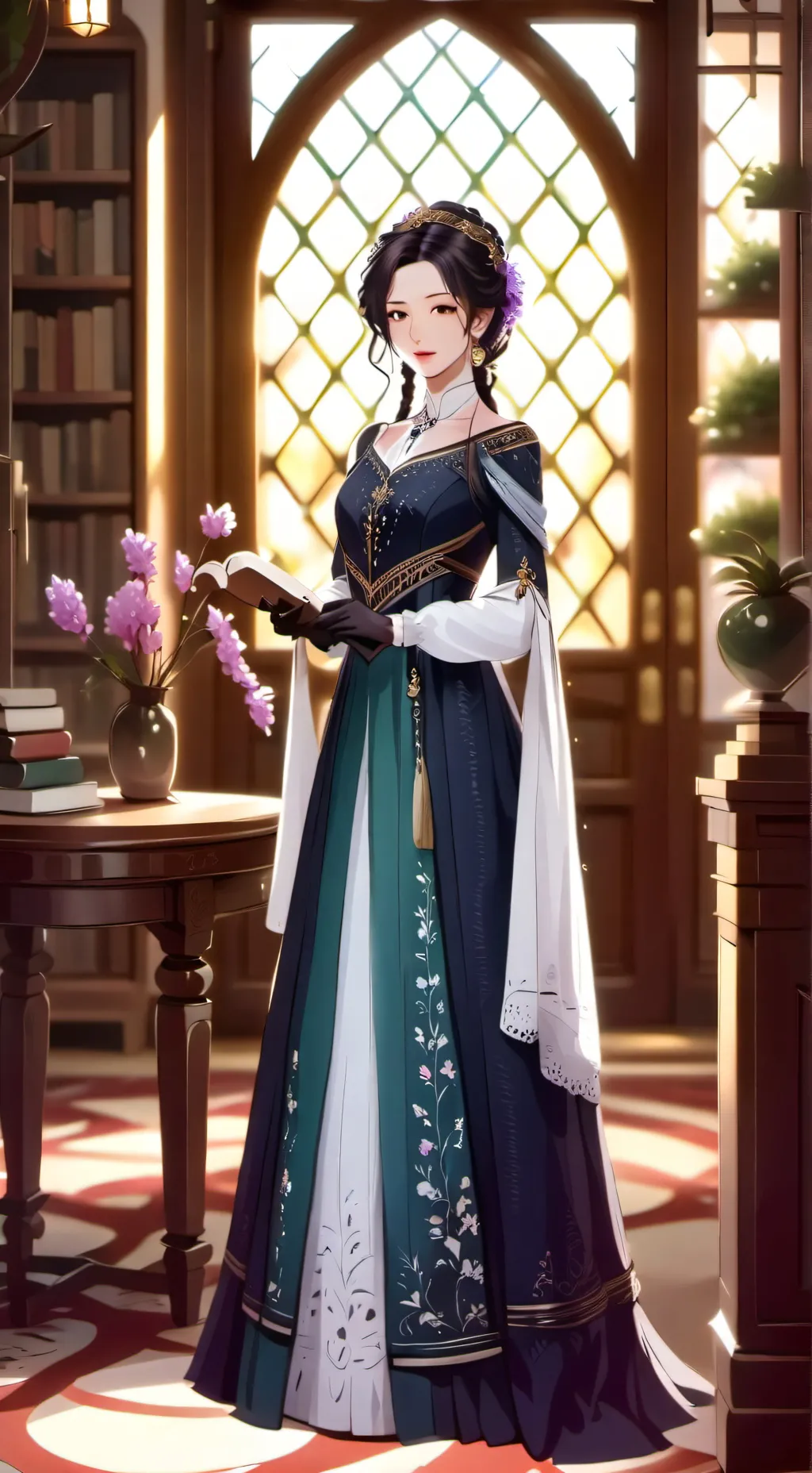 ai character: GRIL FRIEND background