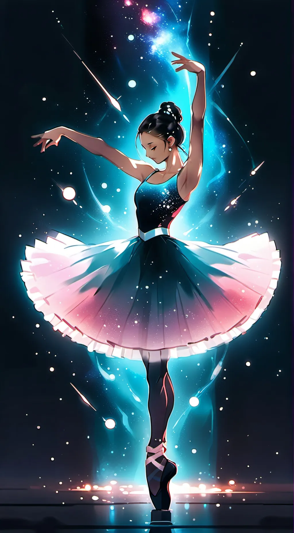 ai character: HORROR BALLET DWAU background