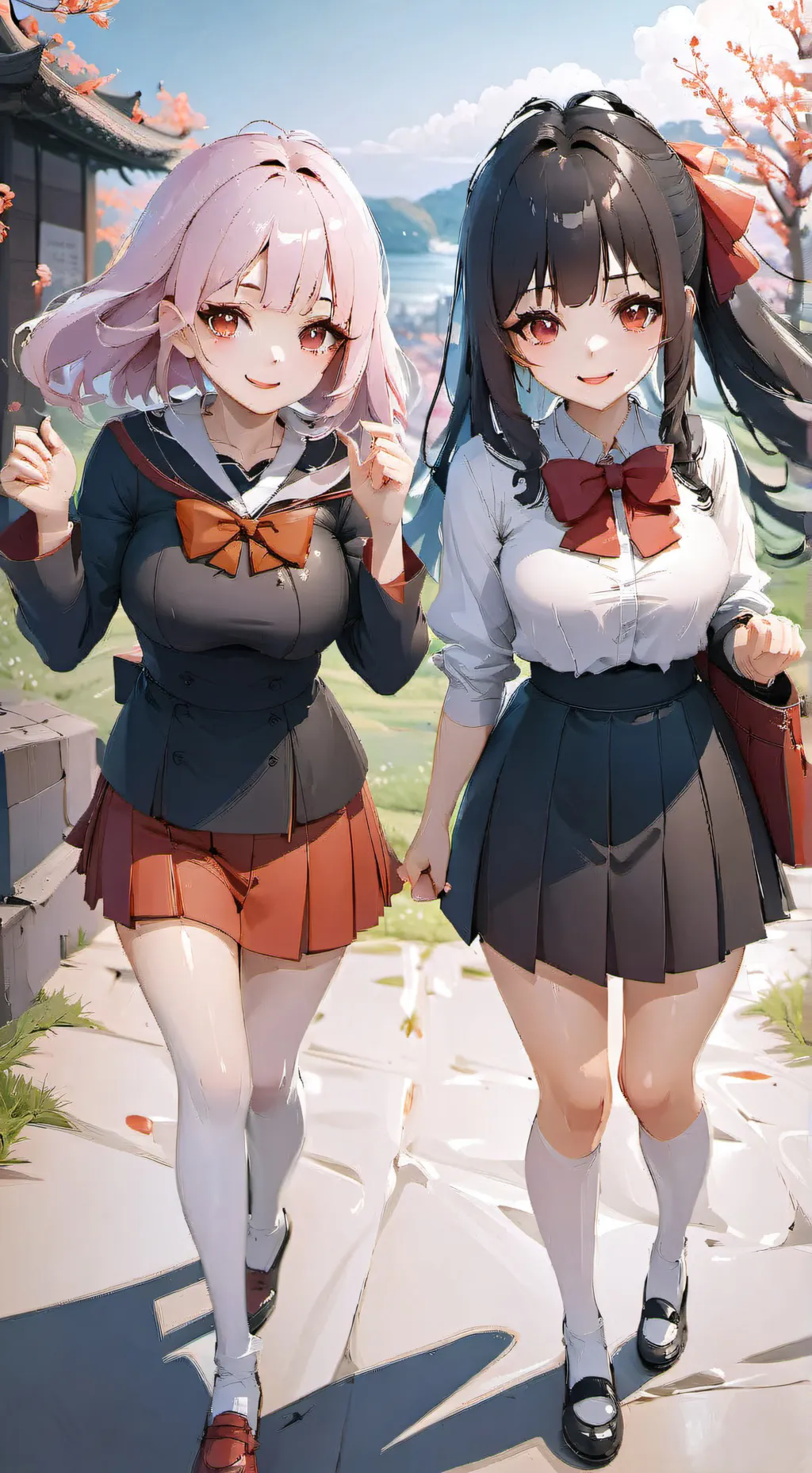 ai character: Ella and ruby background