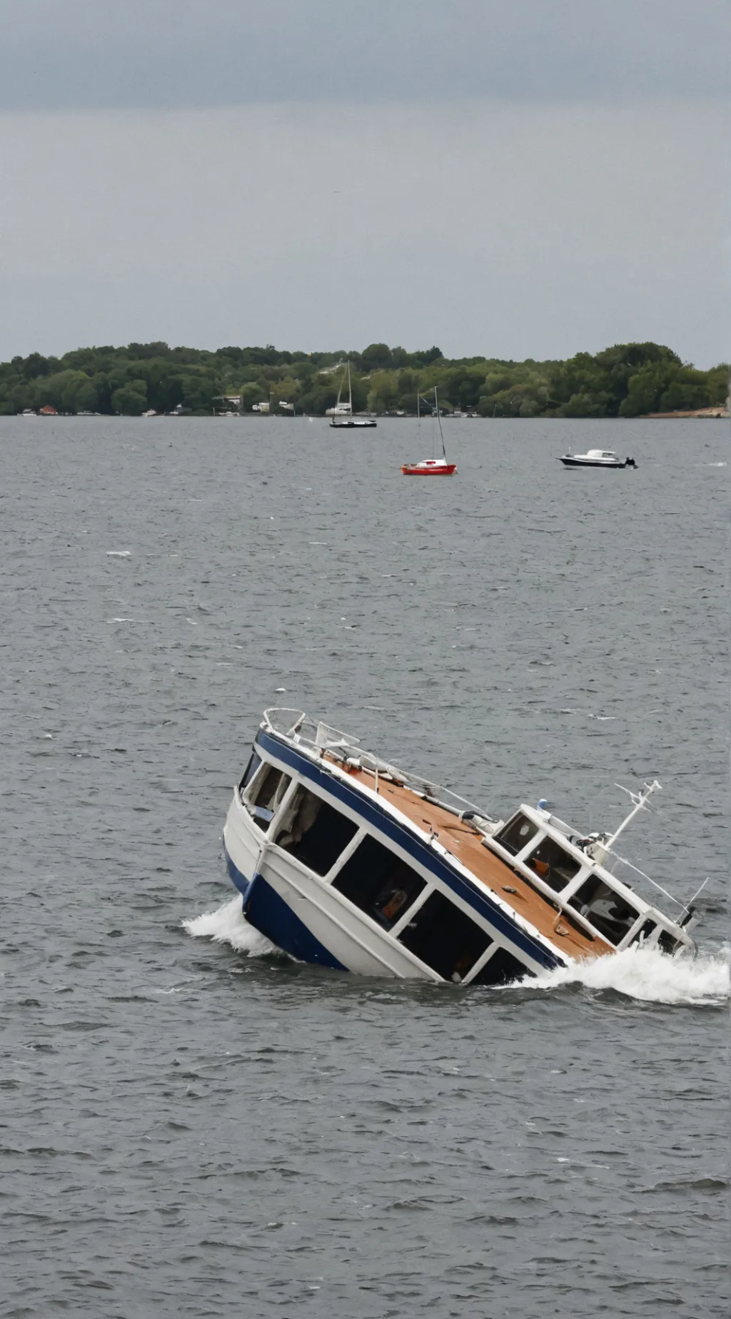 ai character: boat sinking background