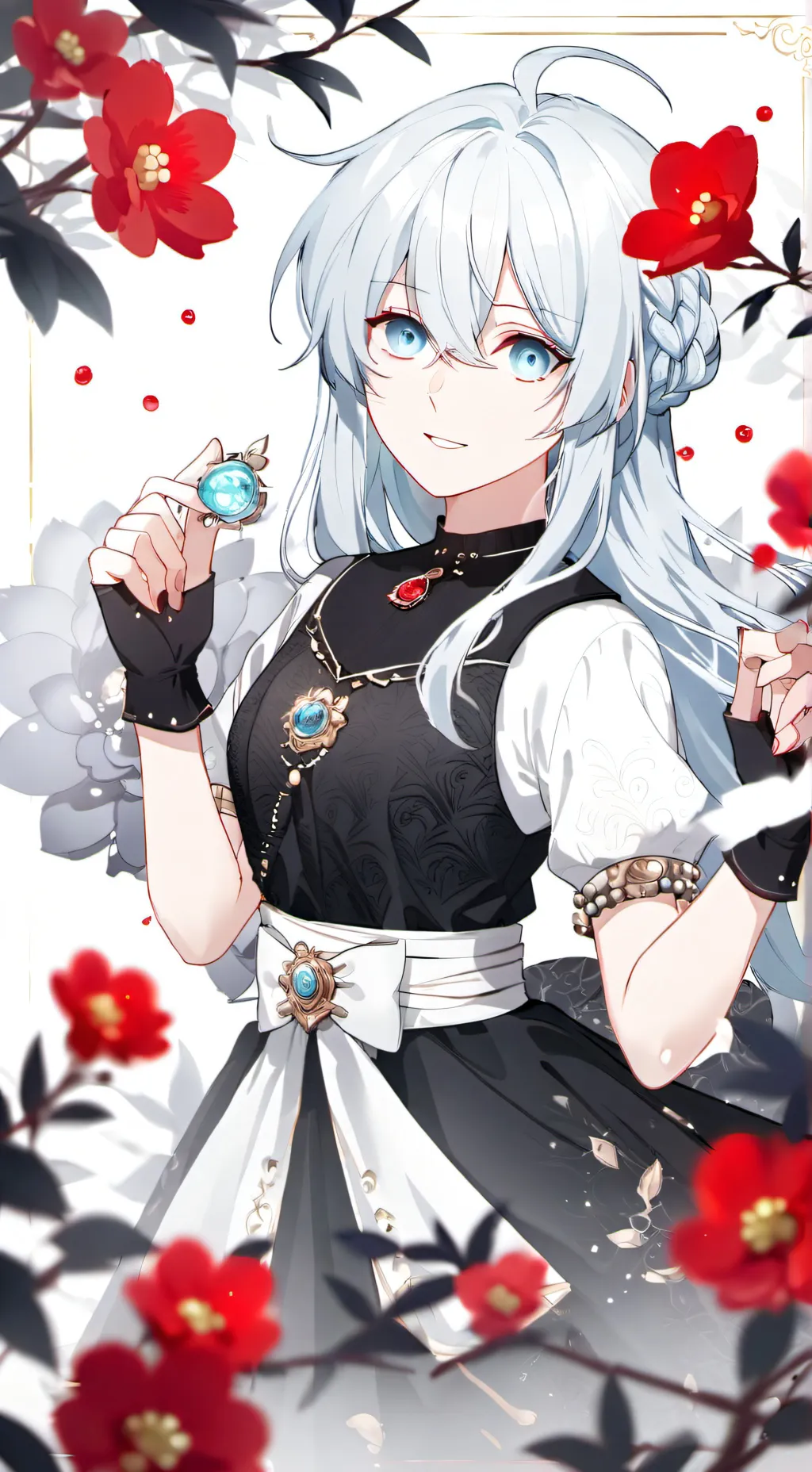 ai character: Akane  background