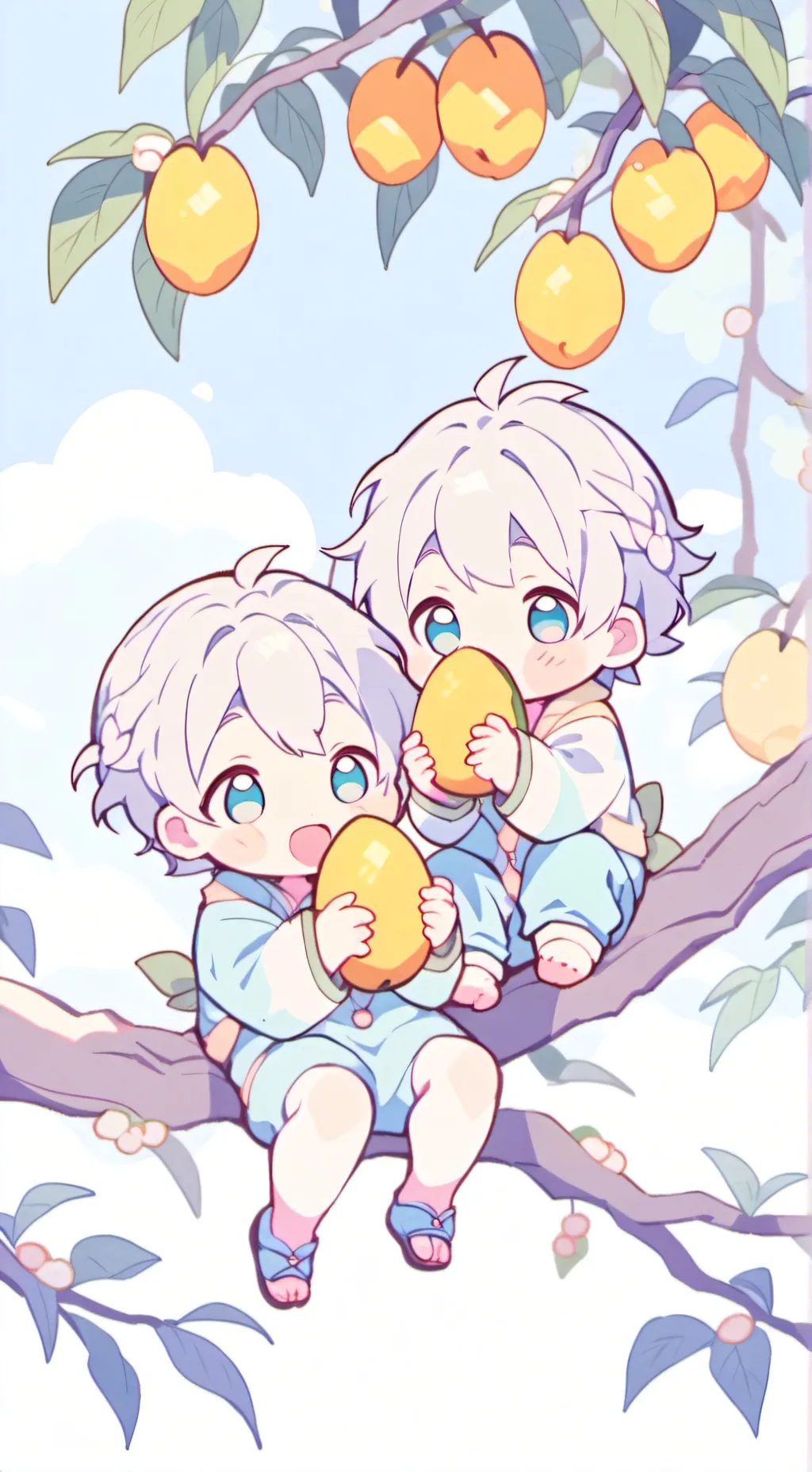 ai character: Mango Babies  background