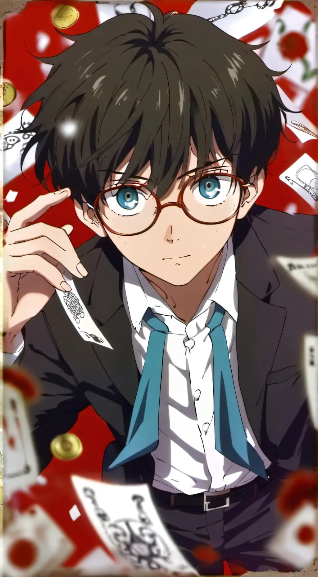 ai character: Conan Edogawa  background