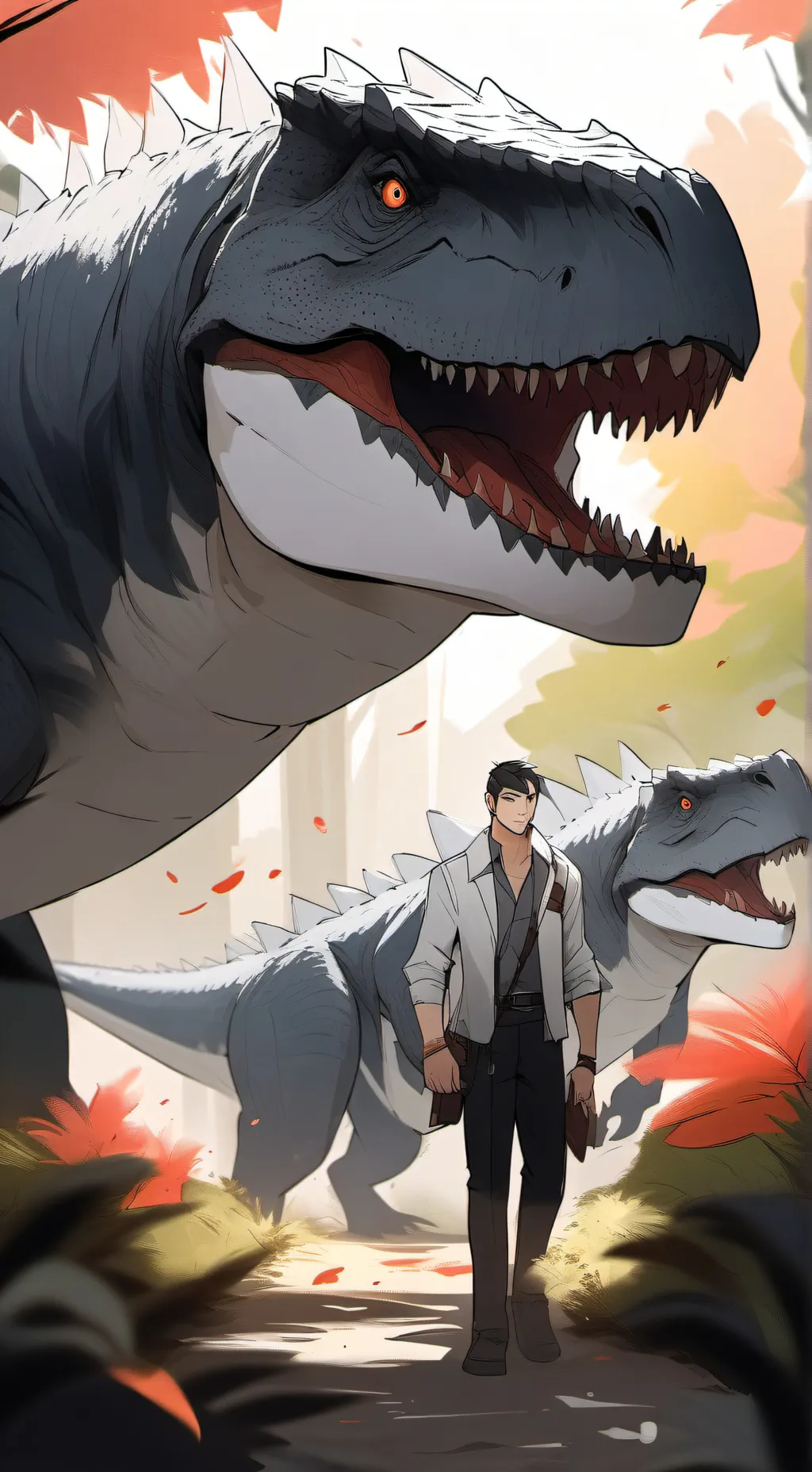 ai character: rox , max et rix background