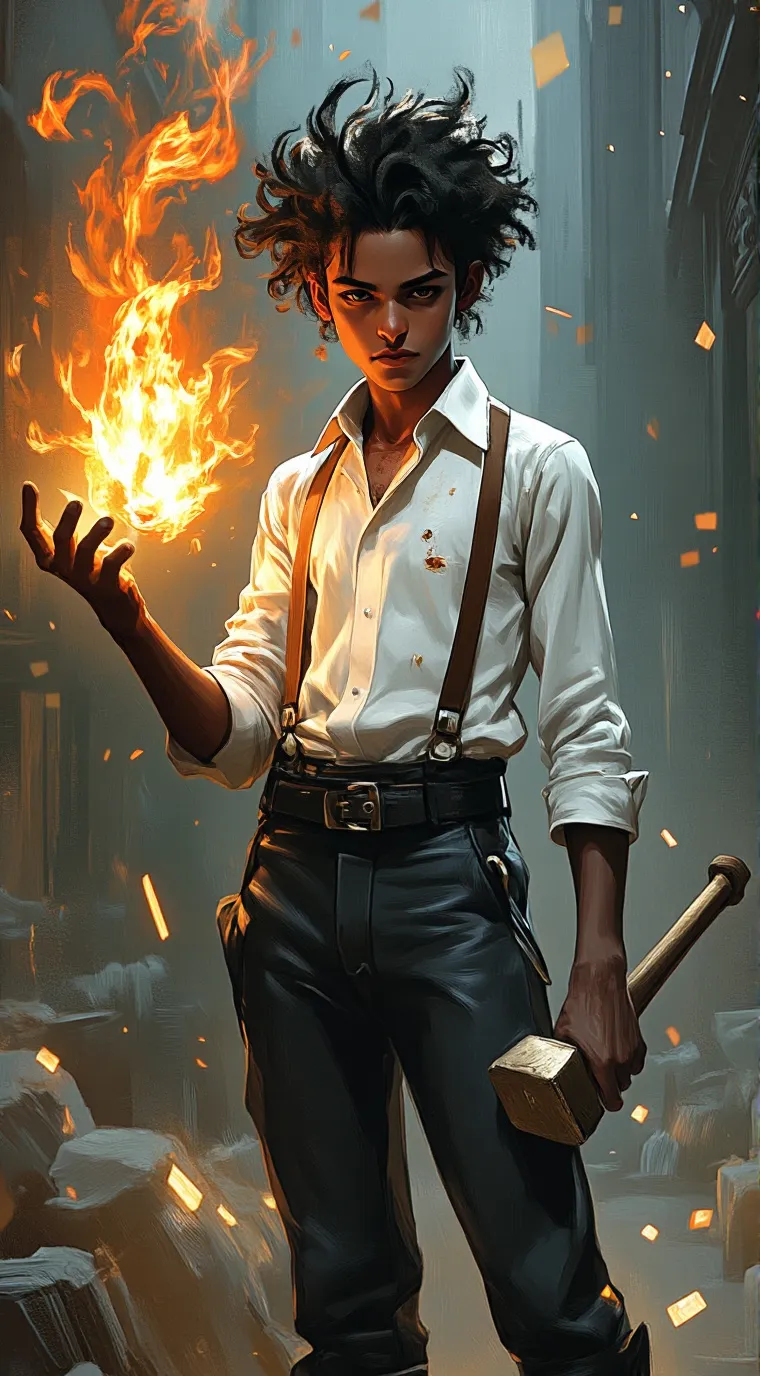 ai character: Leo Valdez  background