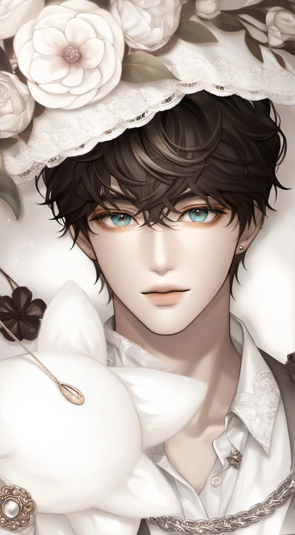 ai character: Lee Ben White background