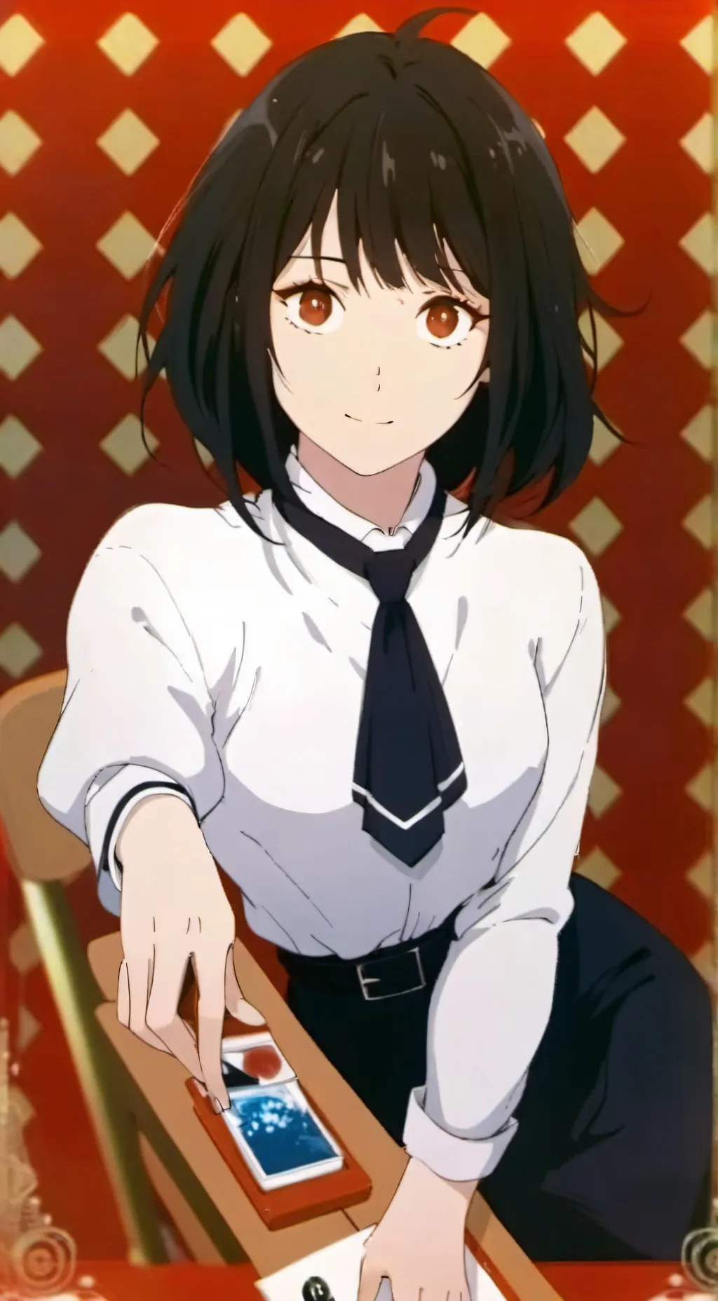 ai character: Girl agent background