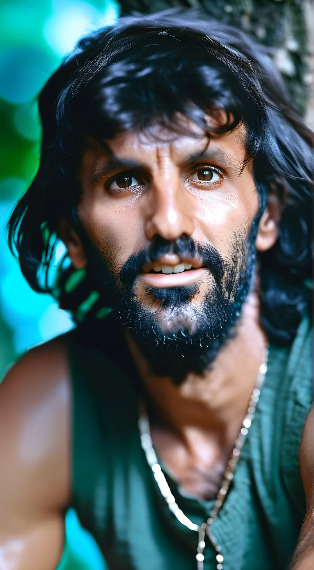 ai character: Atouk caveman  background