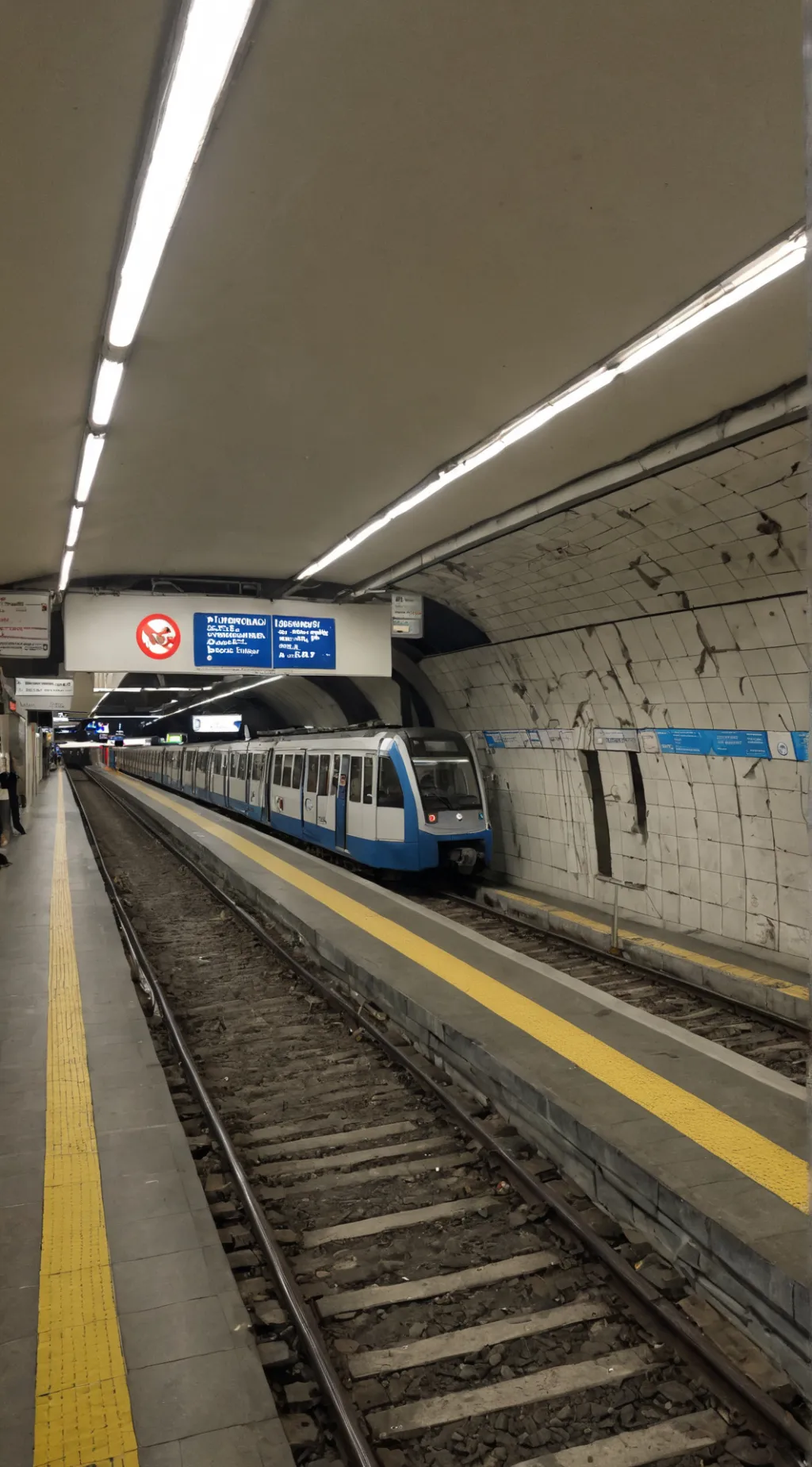 ai character: metro abbandonata background