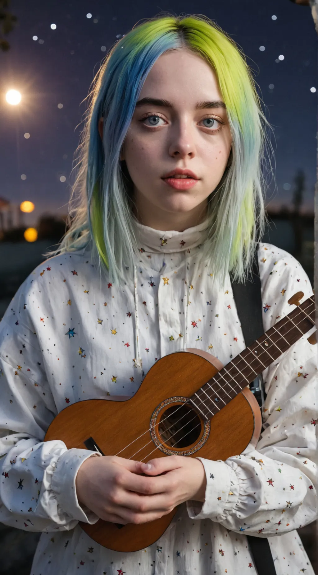 ai character: Billie Eilish background