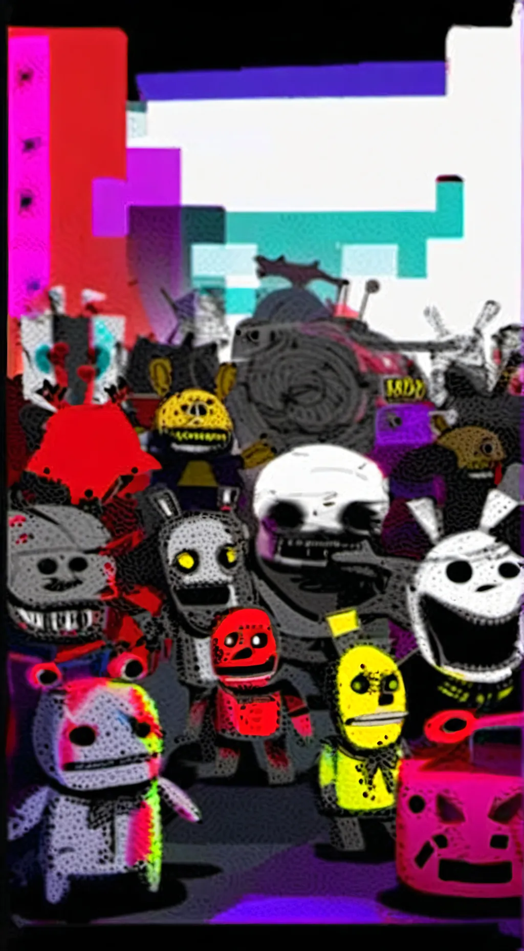 ai character: Fnaf but Forsaken background