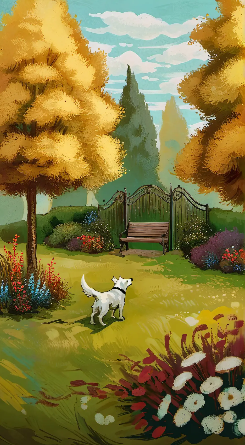 ai character: Grow a Garden background