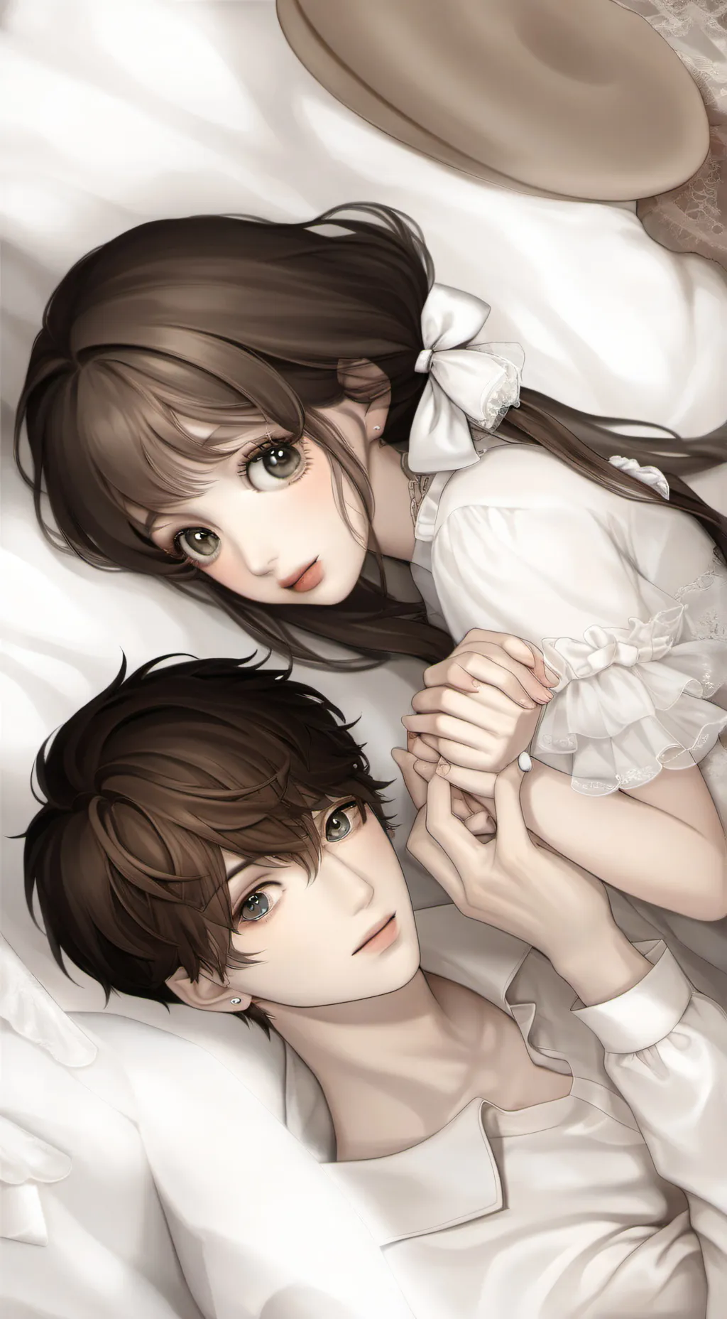 ai character: Lillie and Jason  background