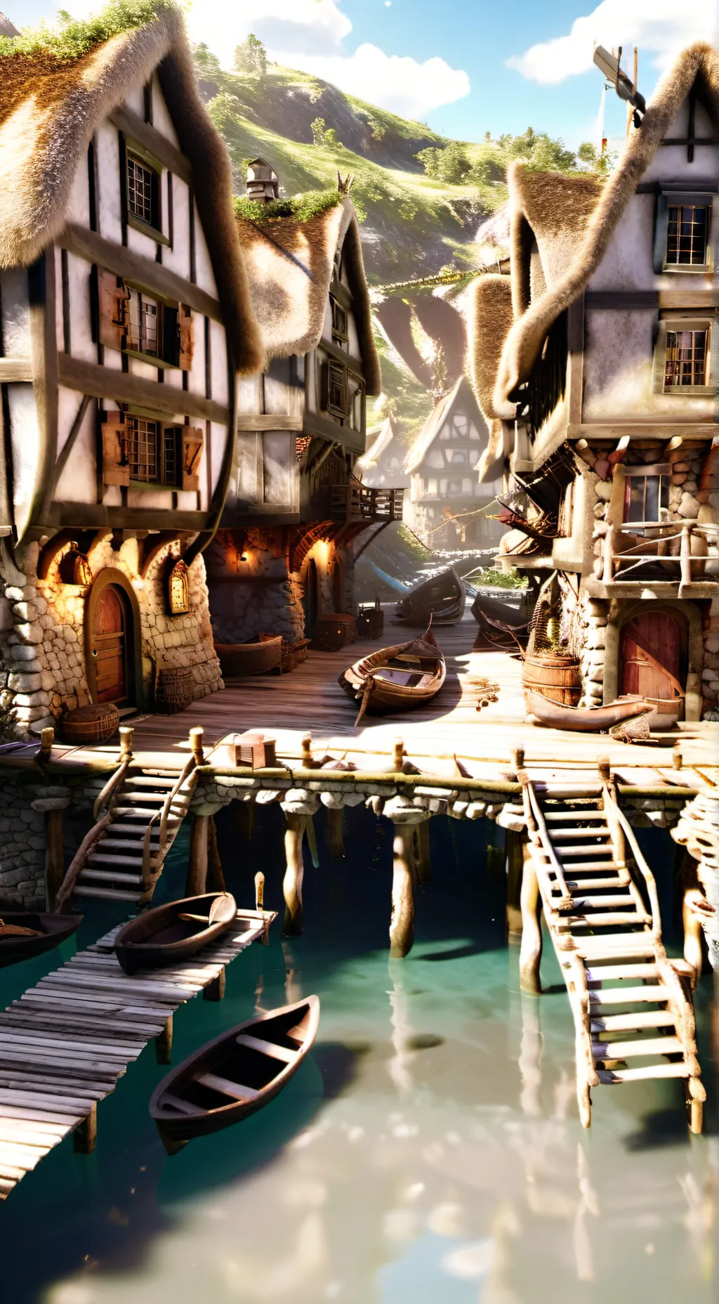 ai character: Zephteau Village background
