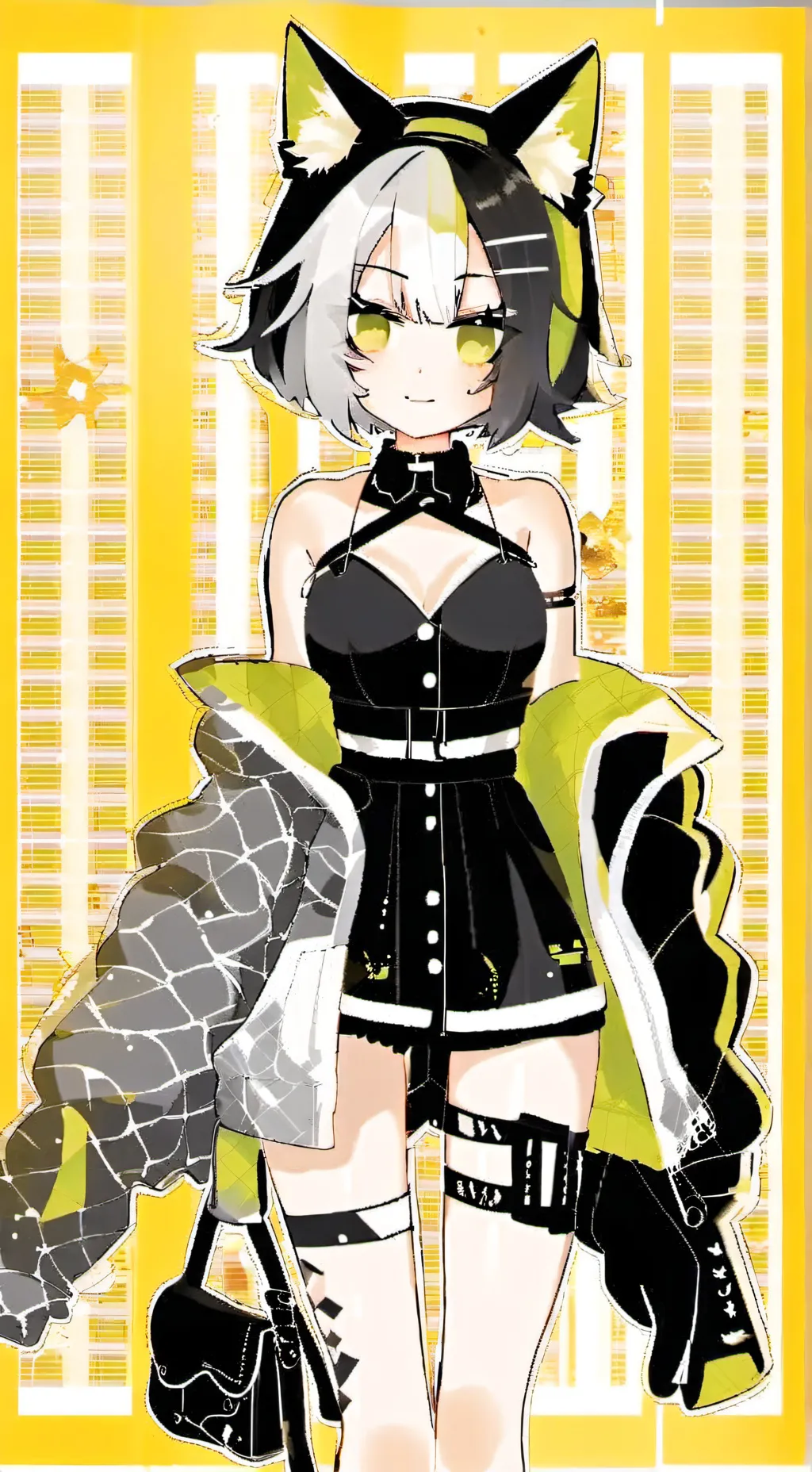ai character: Glitch infection  background