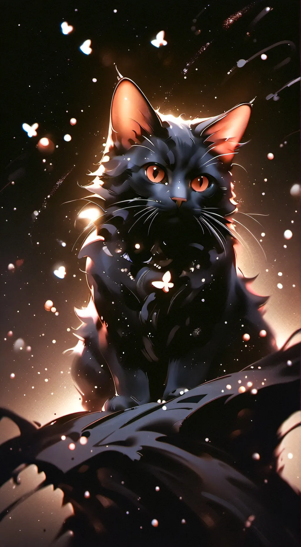 ai character: gatito background