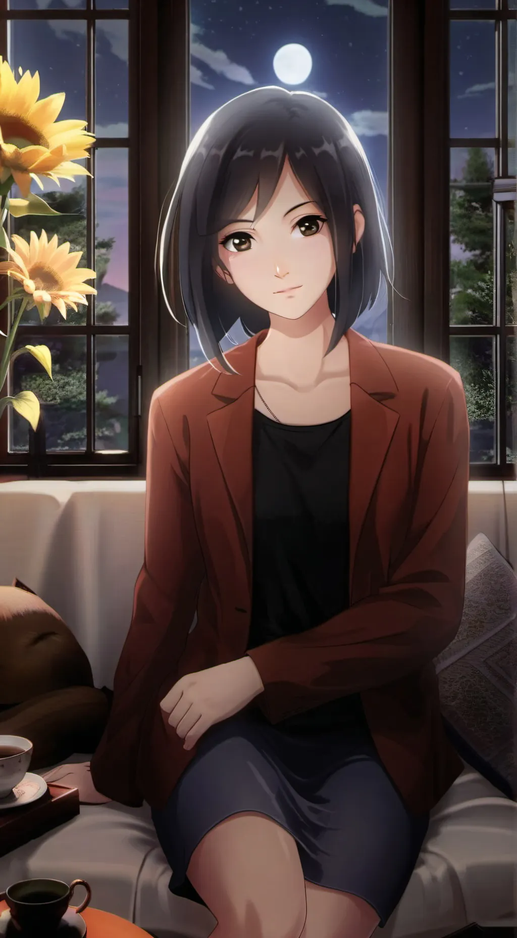 ai character: Kasumi background