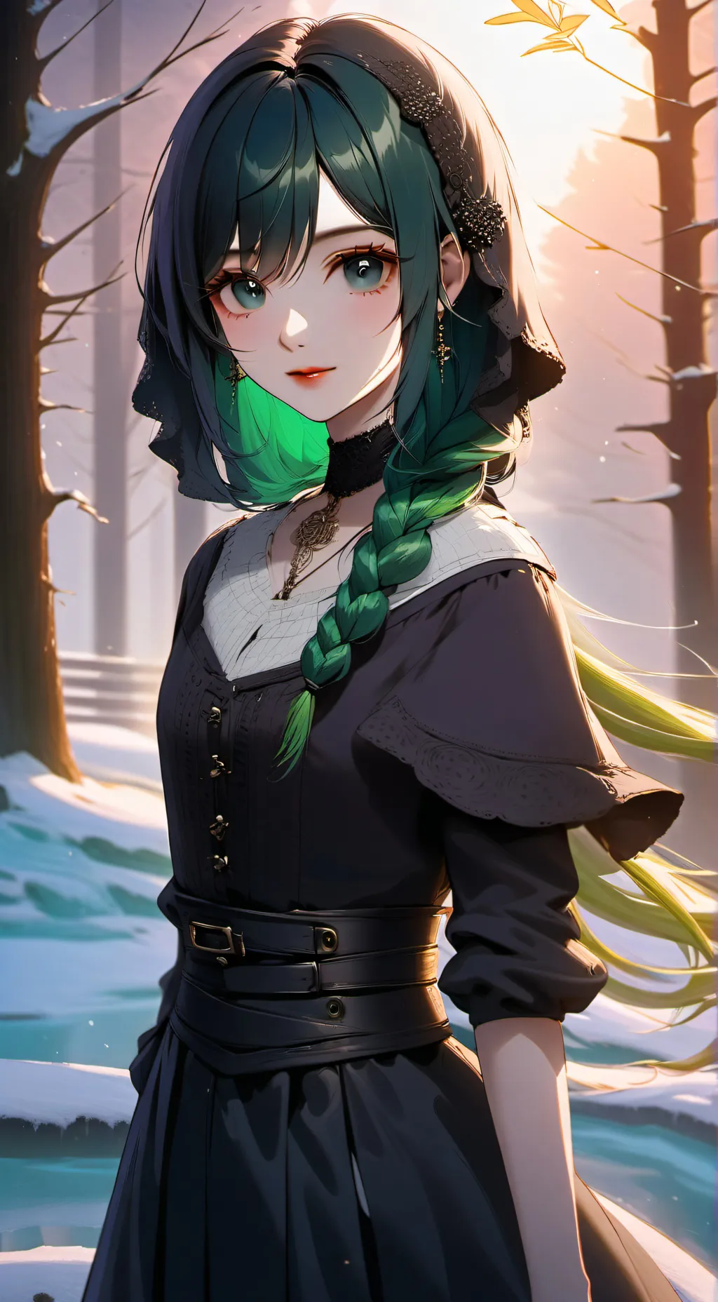ai character: school experiment background