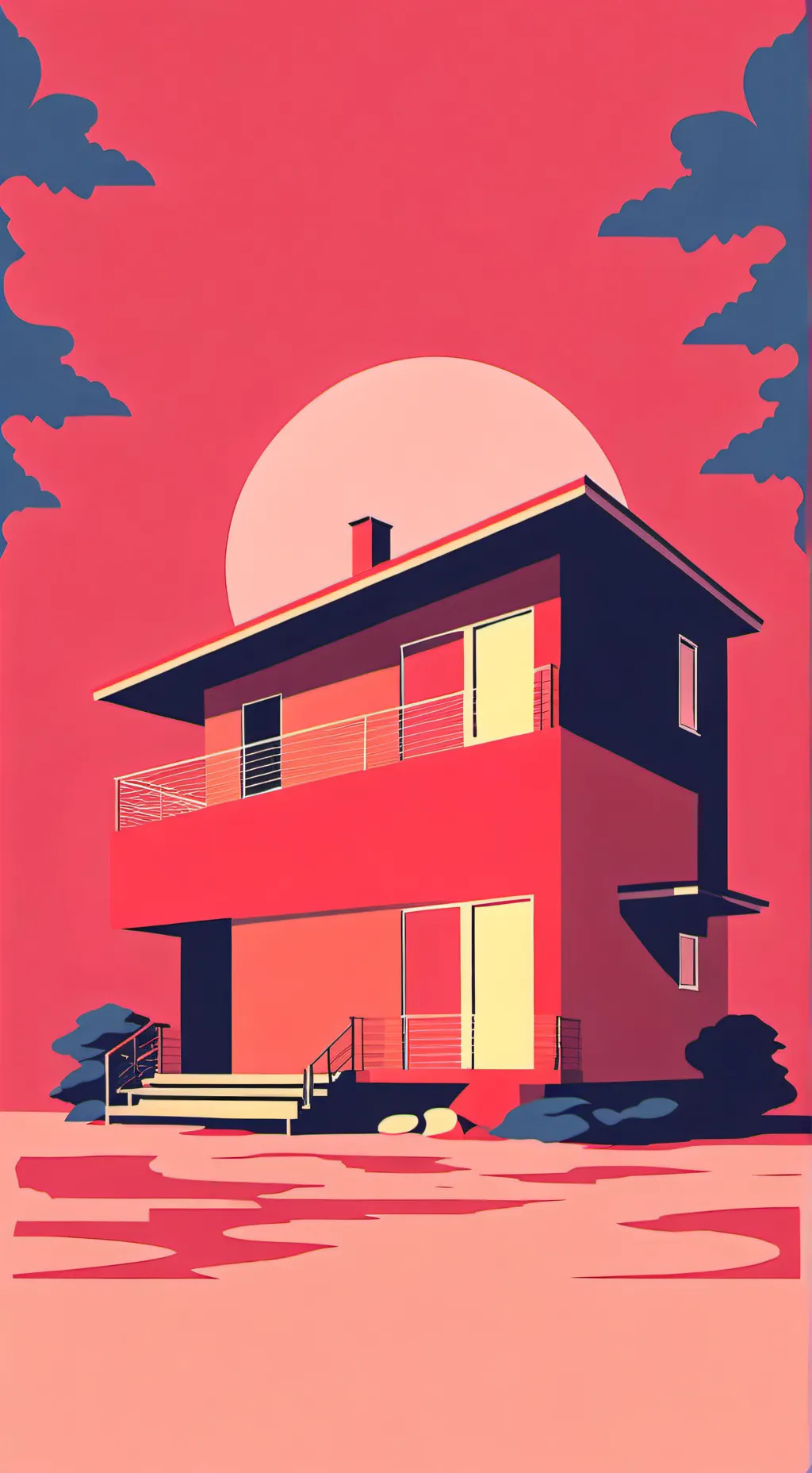 ai character: monster house  background