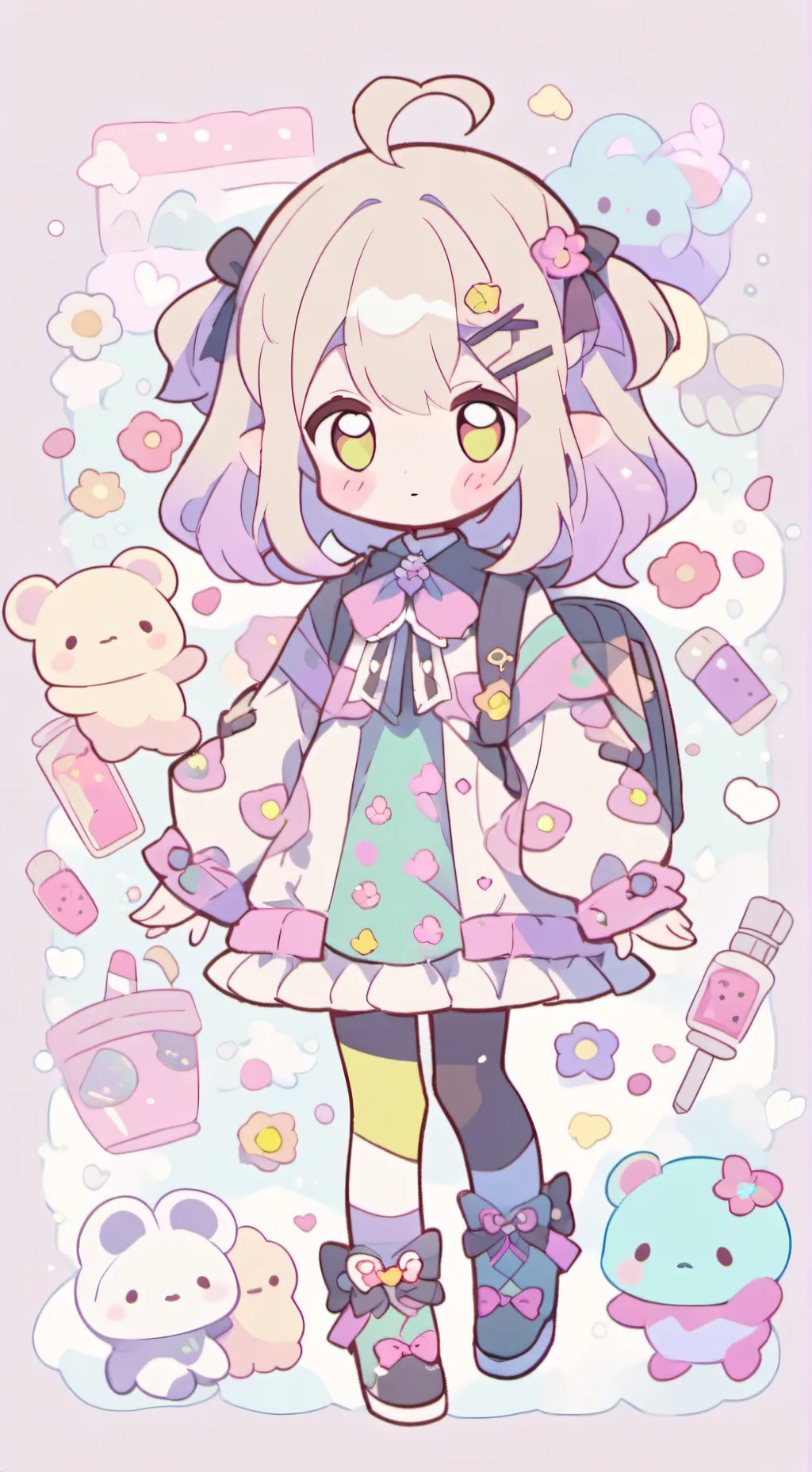 ai character: dw as ponies background