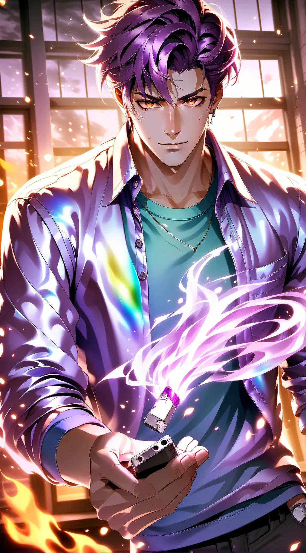 ai character: Flame Wielder background