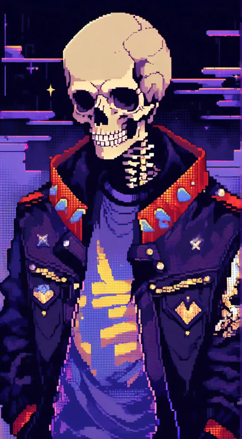 ai character: ◇♡fall sans♡◇ background