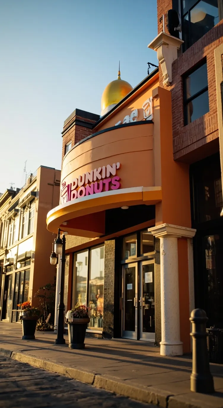 ai character: Dunkin Donuts background