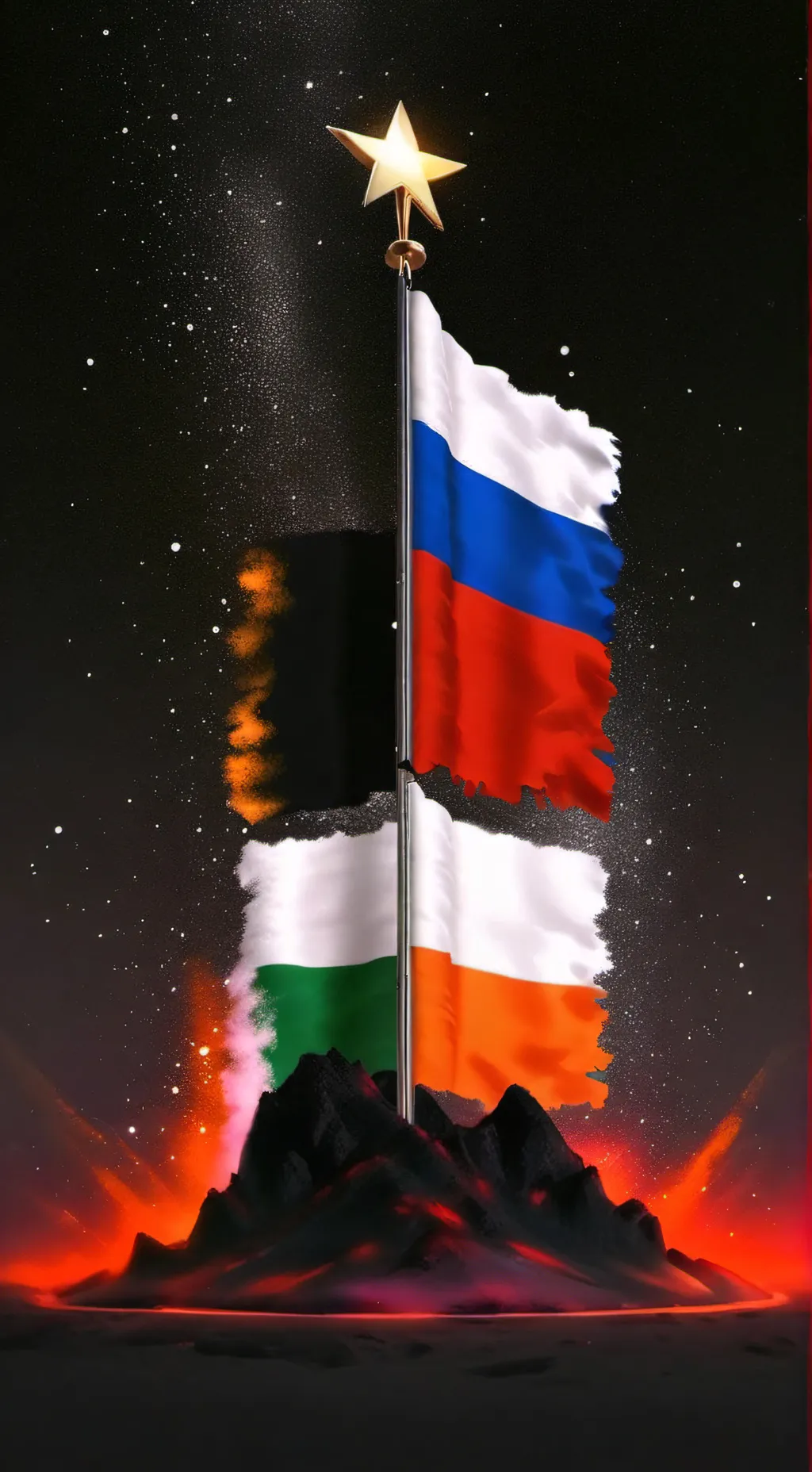 ai character: Russia x Ireland background