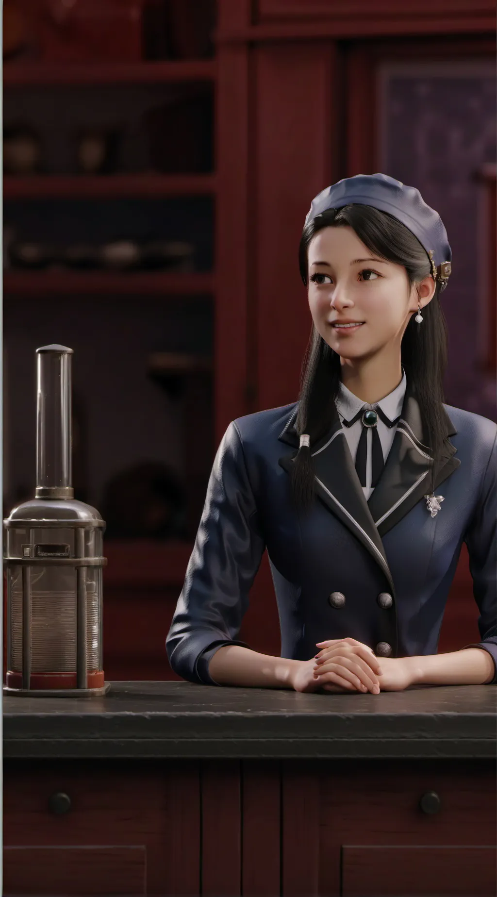ai character: big sister ava background