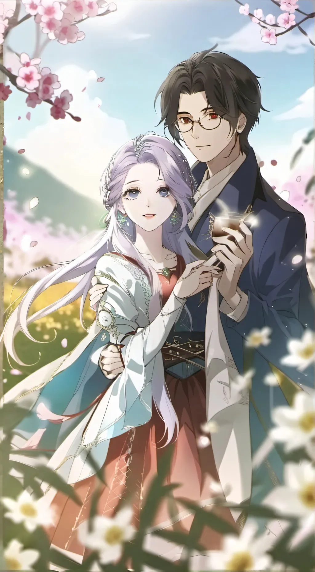 ai character: Chris, Tara, Tiana background