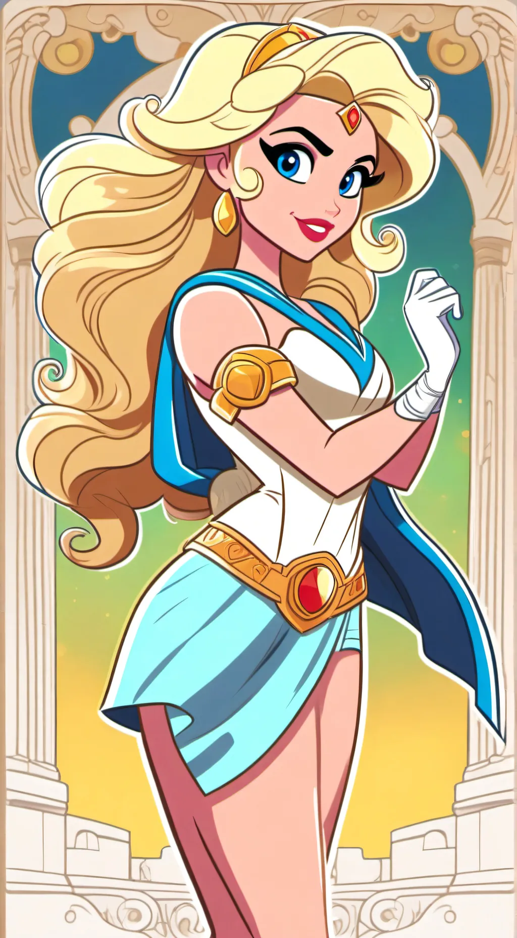 ai character: Golden Locks background