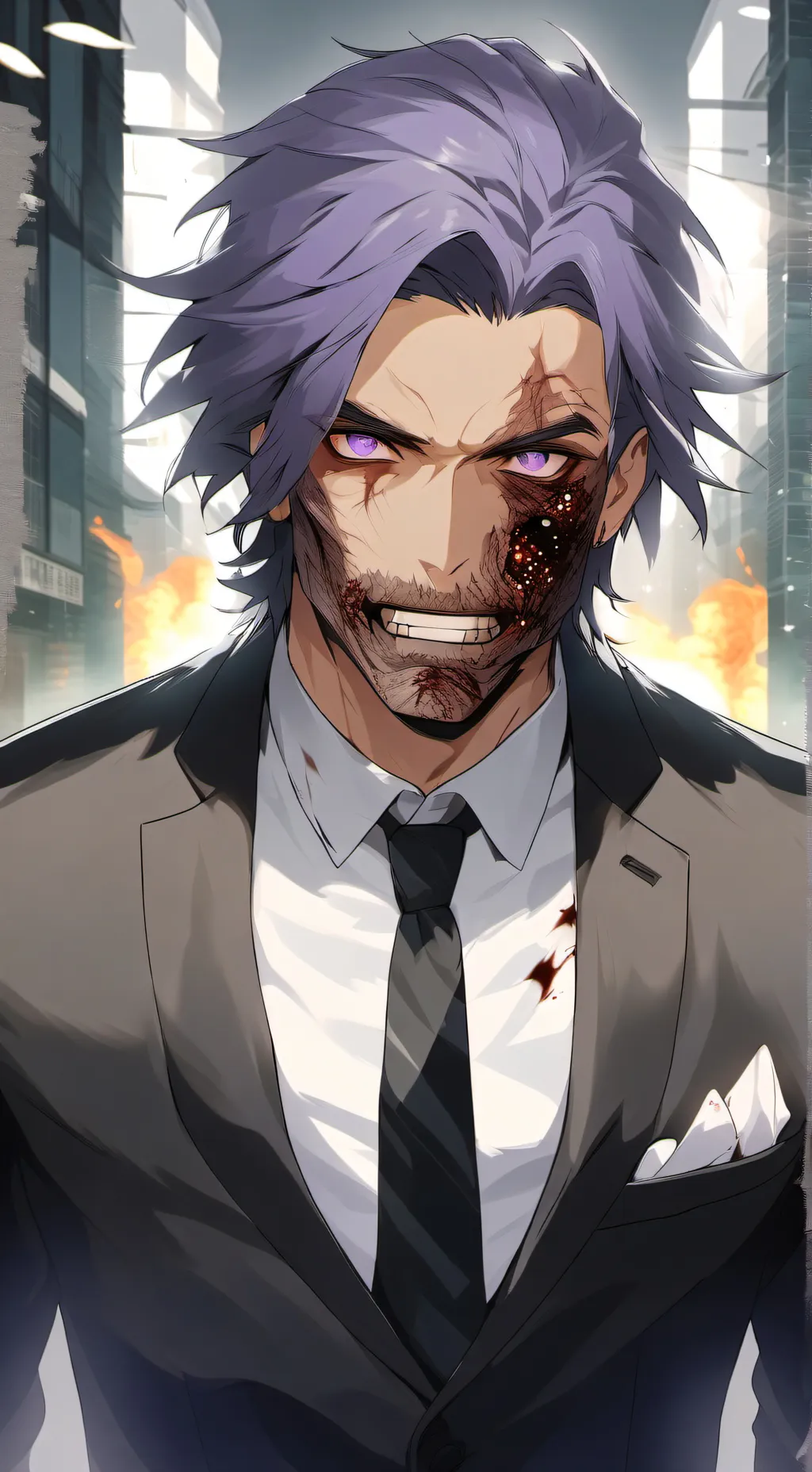 ai character: The Two Face background