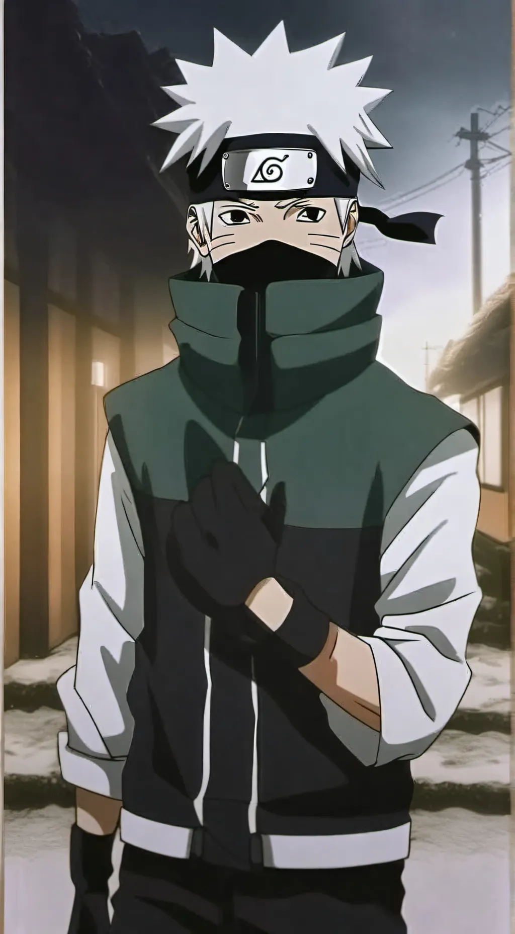 ai character: 🌗 kakashi hatake 🌗 background