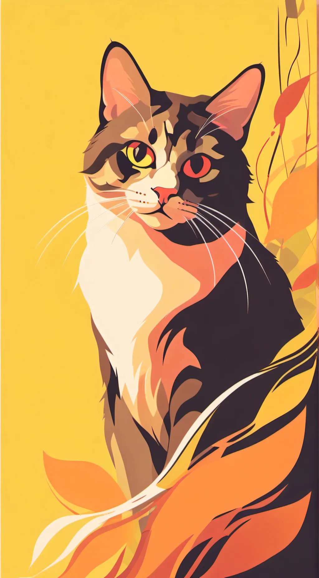 ai character: Dumb cat again  background