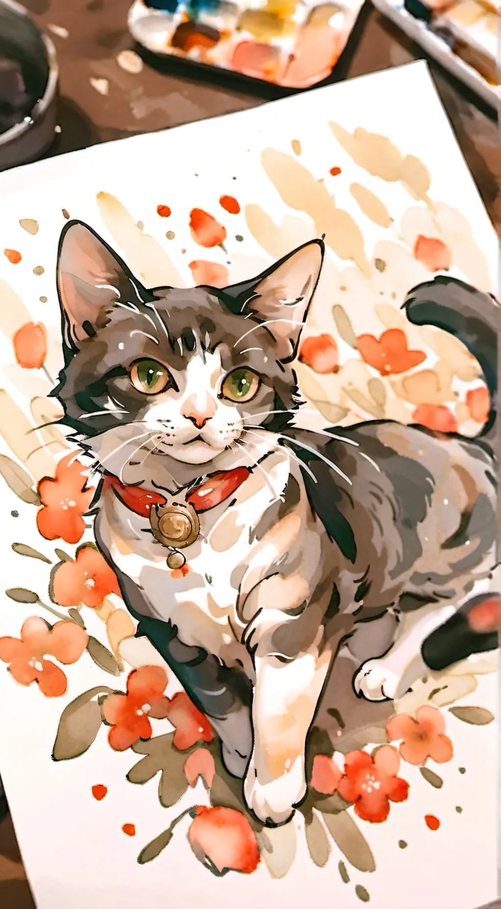 ai character: gatito background
