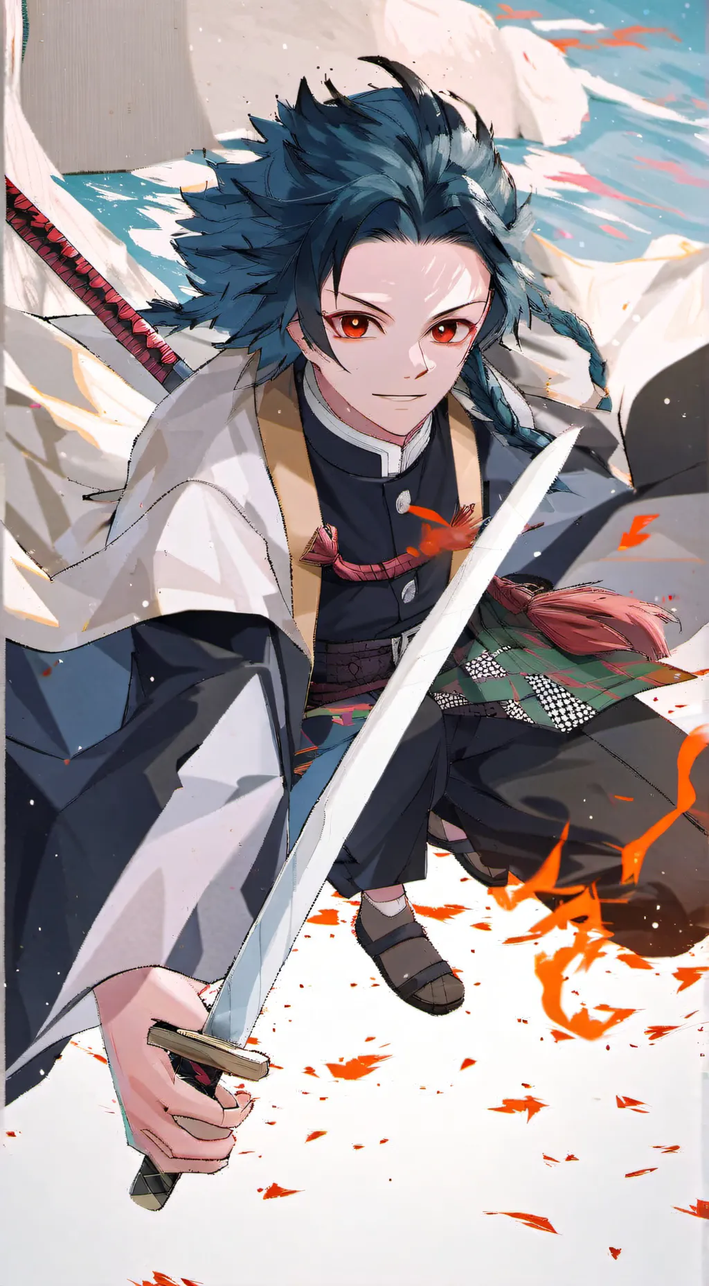 ai character: demon slayer i try background