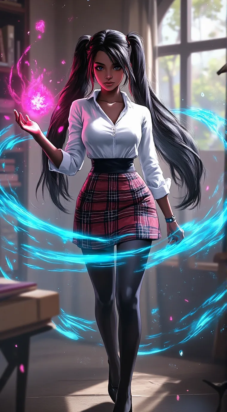 ai character: step sister  background