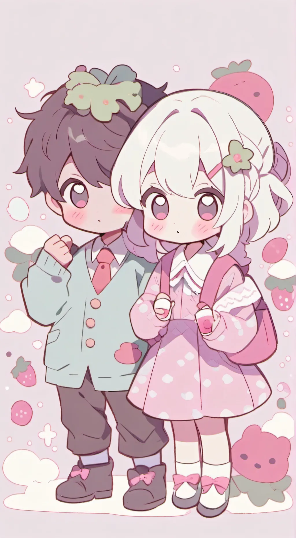 ai character: Little siblings background